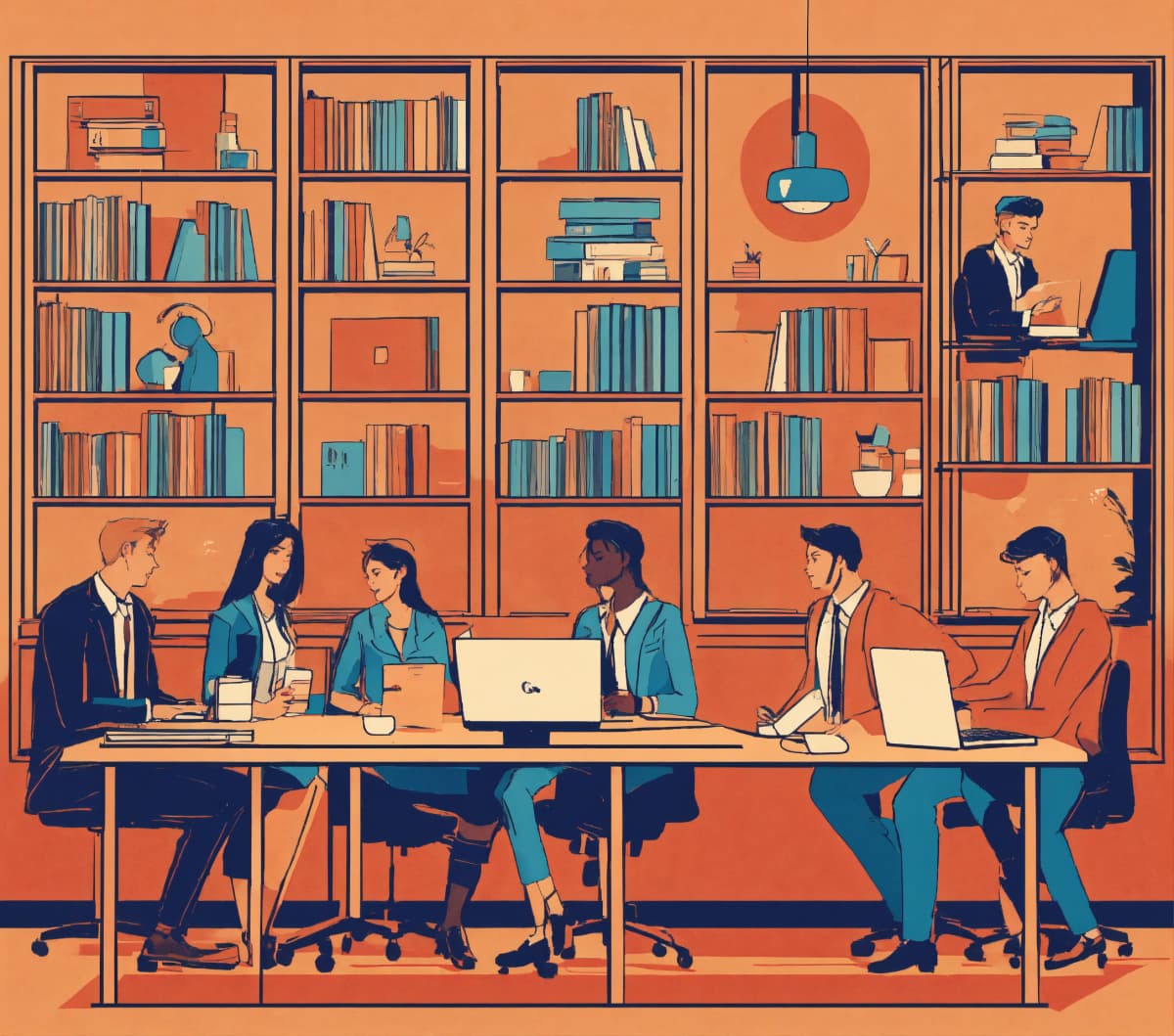 Ilustración de proceso de negocio